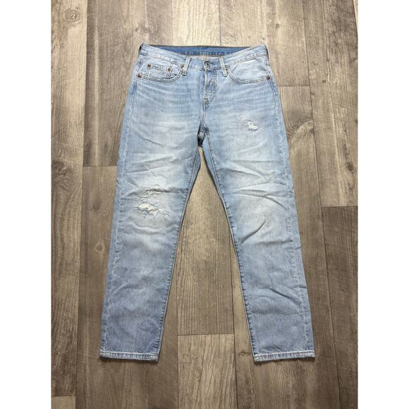 Levi's 501 Women's Distressed Light Wash Size 27 - Picture 1 of 3